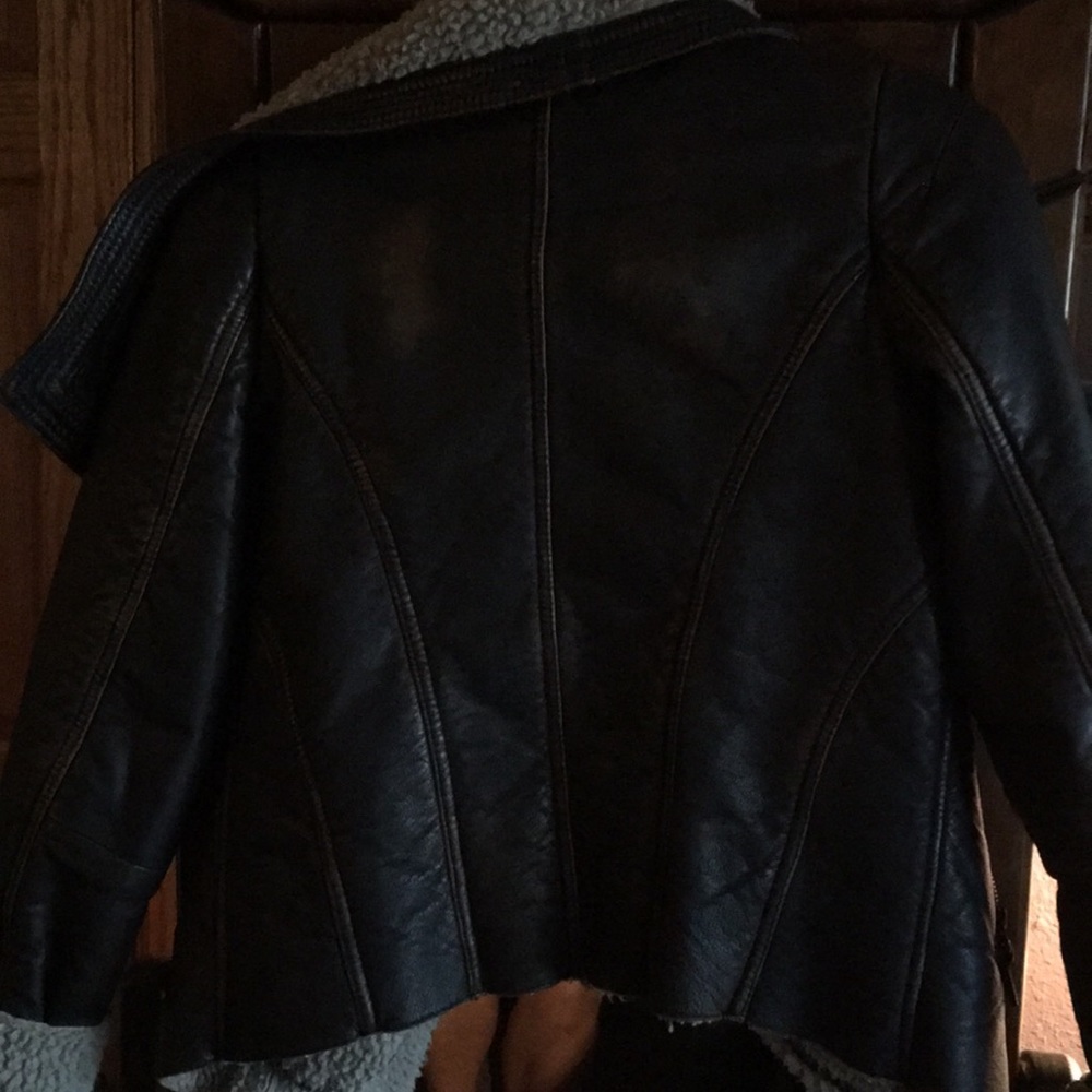 My Tribe leather jacket with shearling style liner - Picture 7 of 7